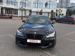 2008 BMW 5 серии 525i V (E60/E61) Рестайлинг, чёрный, 1310000 рублей, вид 1