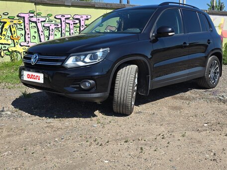 2012 Volkswagen Tiguan I Рестайлинг, чёрный, 1340000 рублей, вид 3