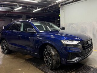 2022 Audi Q8 55 TFSI I (4M), синий, 7850000 рублей, вид 2