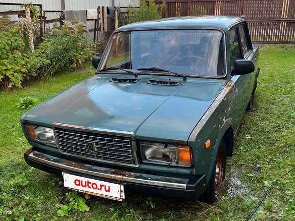 2004 Lada (ВАЗ) 2107, зелёный, 60000 рублей