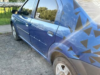 2007 Renault Logan I, синий, 350000 рублей, вид 3
