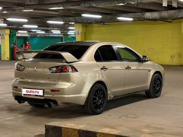 2008 Mitsubishi Lancer X, бежевый, 800000 рублей - вид 7