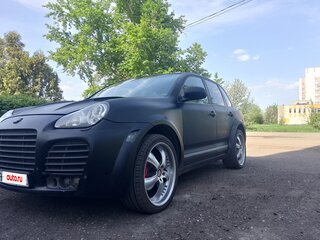 2006 Porsche Cayenne Turbo I (955), чёрный, 650000 рублей, вид 1