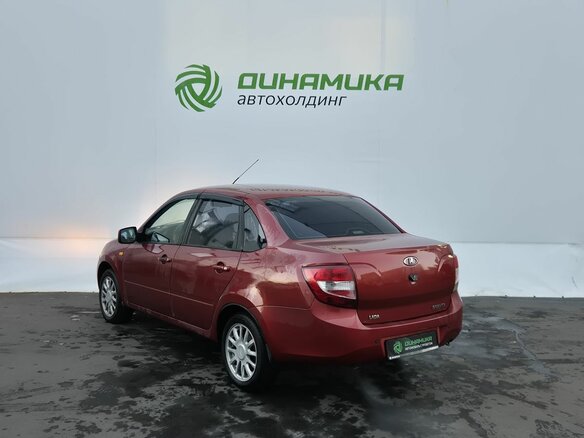 2013 Lada (ВАЗ) Granta I, красный, 415000 рублей - вид 6