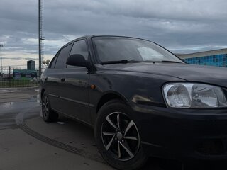 2007 Hyundai Accent ТагАЗ II, чёрный, 209000 рублей, вид 1