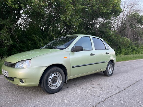 2006 Lada (ВАЗ) Kalina I, зелёный, 110000 рублей - вид 1