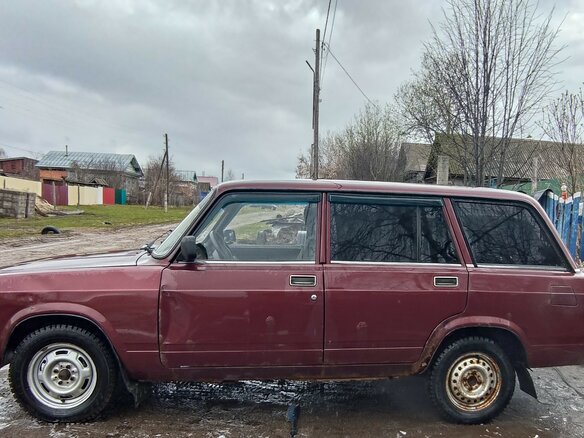 2007 Lada (ВАЗ) 2104, красный, 100000 рублей - вид 4