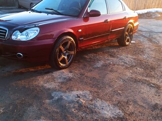 2007 Hyundai Sonata ТагАЗ IV (EF) Рестайлинг, красный, 299000 рублей, вид 1