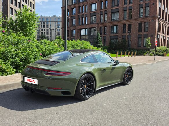 2017 Porsche 911 Carrera 4 GTS VII (991) Рестайлинг, зелёный - вид 5