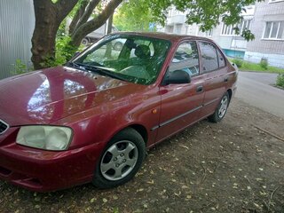 2005 Hyundai Accent ТагАЗ II, красный, 410000 рублей, вид 1