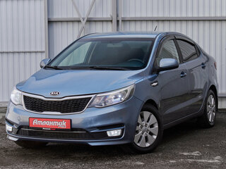 2015 Kia Rio 6-speed III, голубой, 860000 рублей, вид 1