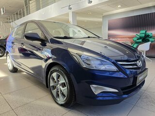 2015 Hyundai Solaris I Рестайлинг, синий, 1099000 рублей, вид 3