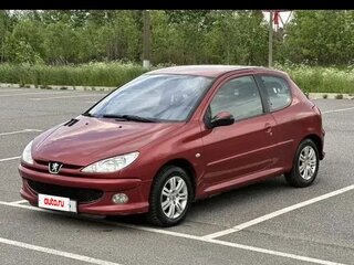 2007 Peugeot 206, красный, 310000 рублей, вид 1