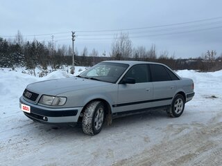 1991 Audi 100 IV (C4), серебристый, 350000 рублей, вид 1