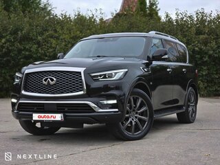 2018 Infiniti QX80 I Рестайлинг 2, чёрный, 3490000 рублей, вид 1