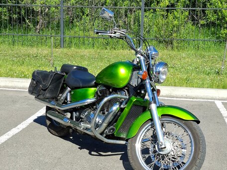 1996 Honda VT 1100, зелёный, 365000 рублей, вид 1