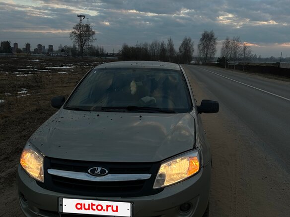 2012 Lada (ВАЗ) Granta I, серый, 260000 рублей - вид 1