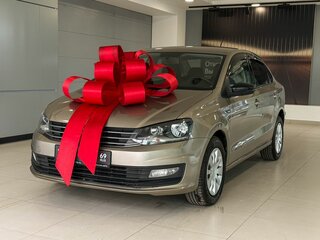 2017 Volkswagen Polo V Рестайлинг, бежевый, 1075000 рублей, вид 1