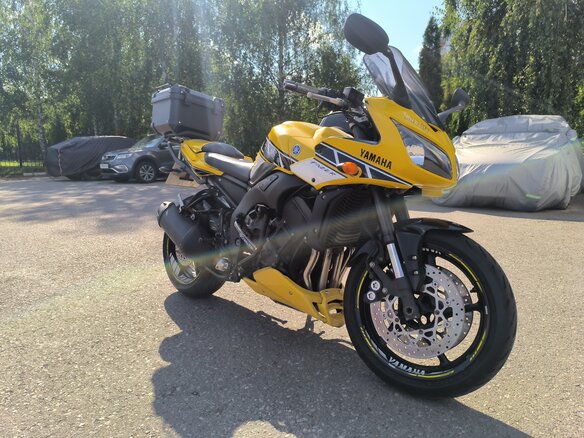 2010 Yamaha FZ1, жёлтый, 550000 рублей