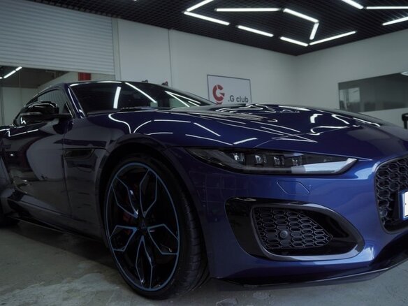 2020 Jaguar F-Type R I Рестайлинг 2, синий, 11000000 рублей - вид 9