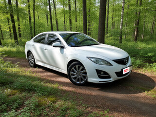 2011 Mazda 6 II (GH) Рестайлинг, белый, 850000 рублей, вид 2