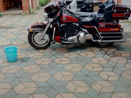 1990 Harley-Davidson Electra Glide, пурпурный, 800000 рублей, вид 3