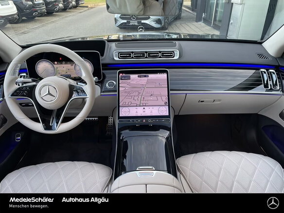 2026 Mercedes-Benz S-Класс 580 Long 4MATIC VII (W223), чёрный - вид 8