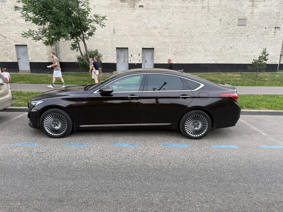 2018 Genesis G80 I, коричневый - вид 1