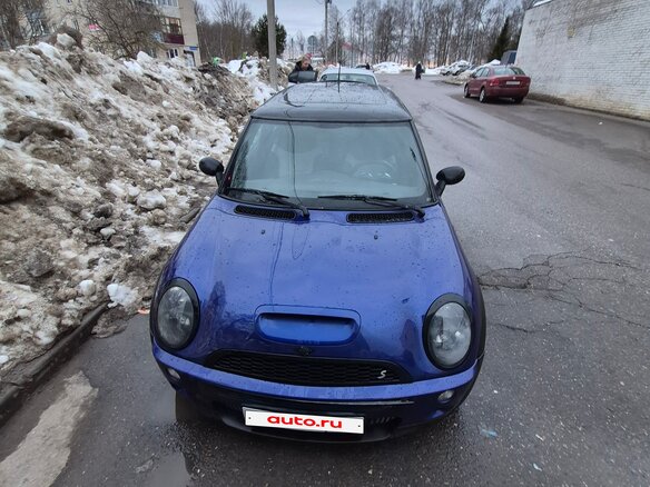 2003 Mini Hatch Cooper S I (R50), синий, 680000 рублей - вид 2