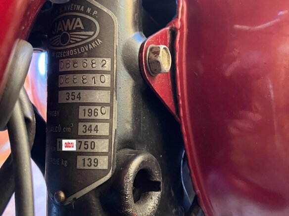 1960 Jawa 350/360, красный, 380000 рублей - вид 36