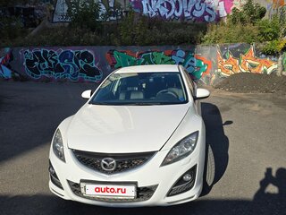 2010 Mazda 6 II (GH) Рестайлинг, белый, 850000 рублей, вид 1