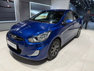 2012 Hyundai Solaris I, синий, 768000 рублей, вид 1