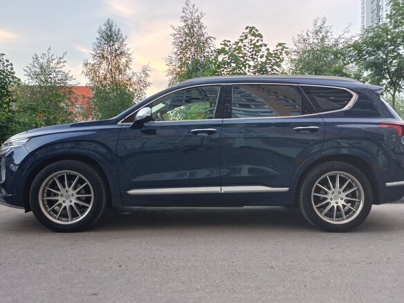 2019 Hyundai Santa Fe IV, синий
