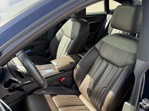 2020 Audi A7 50 TDI II (4K), синий, 5500000 рублей - вид 9