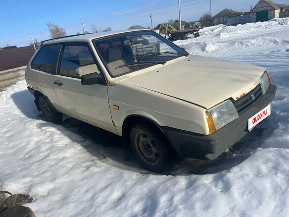1990 Lada (ВАЗ) 2108 21086, белый, 110000 рублей
