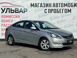 2016 Hyundai Solaris I Рестайлинг, серебристый, 1090000 рублей, вид 1