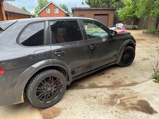 2008 Porsche Cayenne Turbo I Рестайлинг (957), чёрный, 1200000 рублей, вид 4