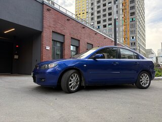 2008 Mazda 3 4-speed I (BK) Рестайлинг, синий, 550000 рублей, вид 3