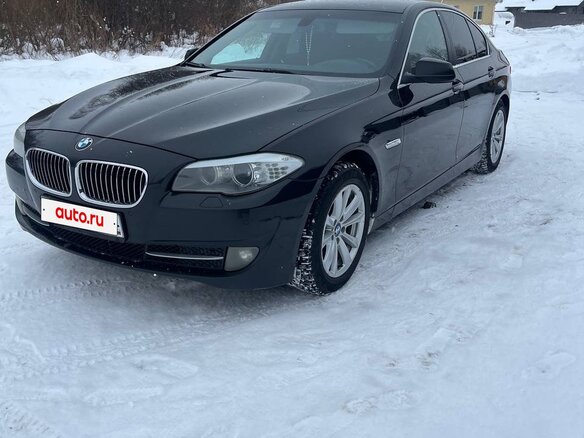 2012 BMW 5 серии 520i VI (F10/F11/F07), чёрный, 1550000 рублей