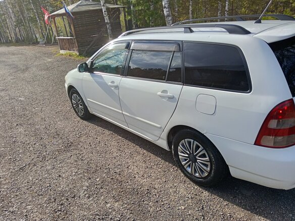 2002 Toyota Corolla Fielder IX (E120, E130), белый, 550000 рублей - вид 3