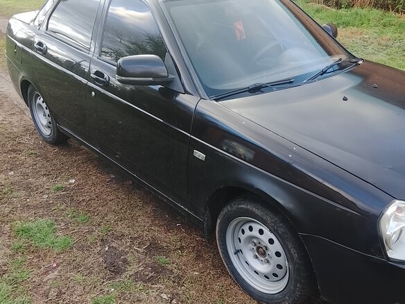 2007 Lada (ВАЗ) Priora I, чёрный - вид 6