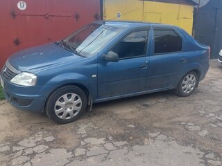 2012 Renault Logan I Рестайлинг, синий, 370000 рублей, вид 2