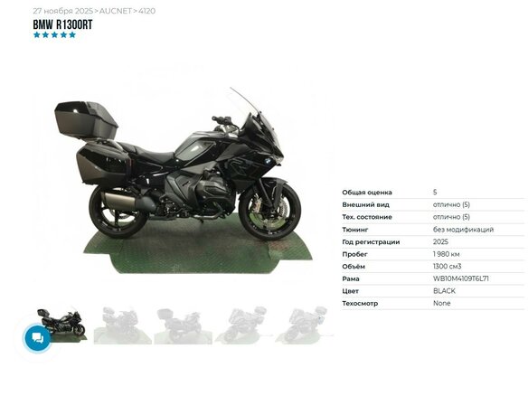 2025 BMW R 1300 RT, чёрный, 2949000 рублей - вид 10