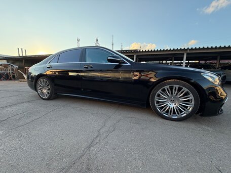 2018 Mercedes-Benz S-Класс 560 Long VI (W222, C217) Рестайлинг, чёрный, 4500000 рублей, вид 4