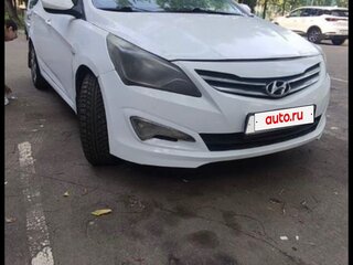 2015 Hyundai Solaris I Рестайлинг, белый, 500000 рублей, вид 4