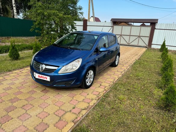 2008 Opel Corsa D, синий, 330000 рублей