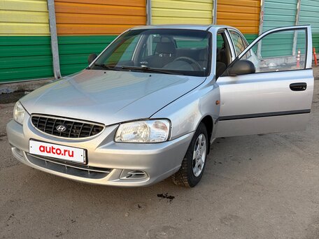 2006 Hyundai Accent ТагАЗ II, серебристый, 300000 рублей, вид 1