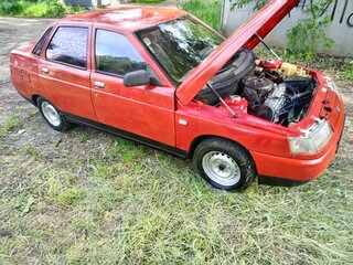 1998 Lada (ВАЗ) 2110, красный, 100000 рублей, вид 3