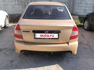 2004 Hyundai Accent ТагАЗ II, бежевый, 140000 рублей, вид 2