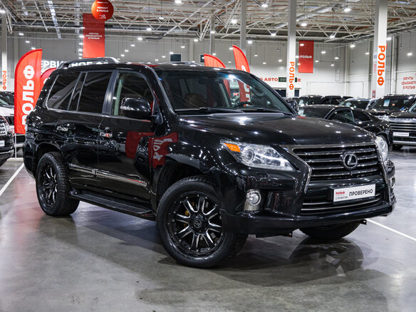 2012 Lexus LX 570 III, чёрный, 4058510 рублей - вид 4